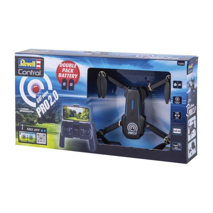 REVELL Zdalnie sterowany dron z kamerą GO-VIDEO PRO 2.0