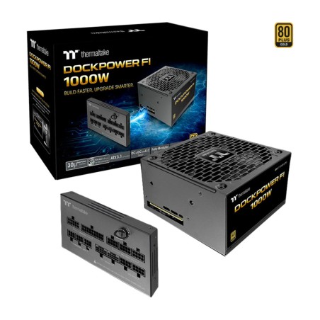 fuente de alimentación modular para pc dockpower-fi 1000w atx3.1