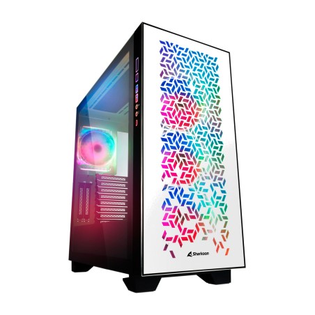 caja de pc gran torre reacondicionada con cristal templado en estado como nuevo elite shark ca300h e-atx
