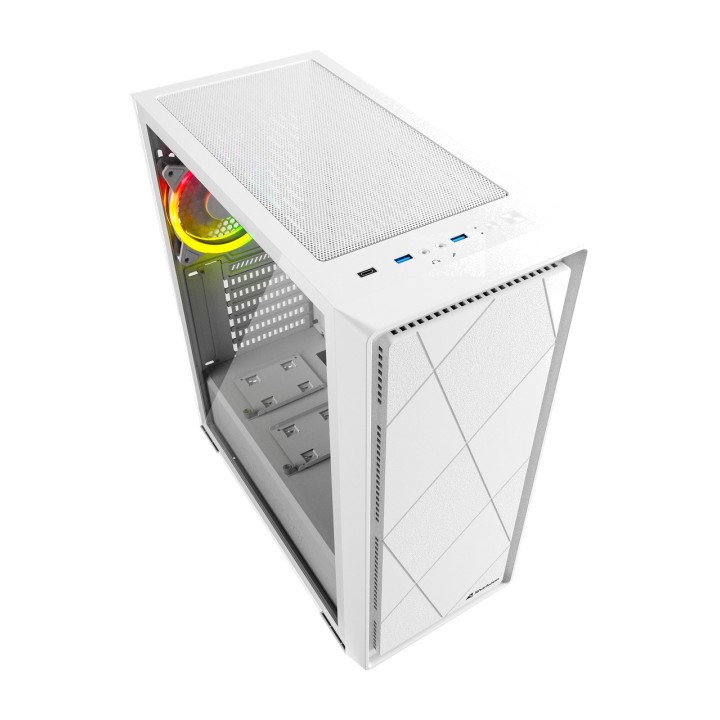 SHARKOON Case PC mid tower con vetro temperato VS8-RGB-ATX