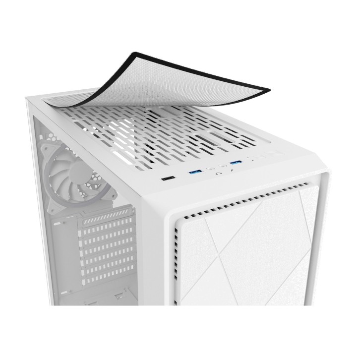 SHARKOON Caja de PC semitorre con cristal templado VS8-RGB-ATX 1912524