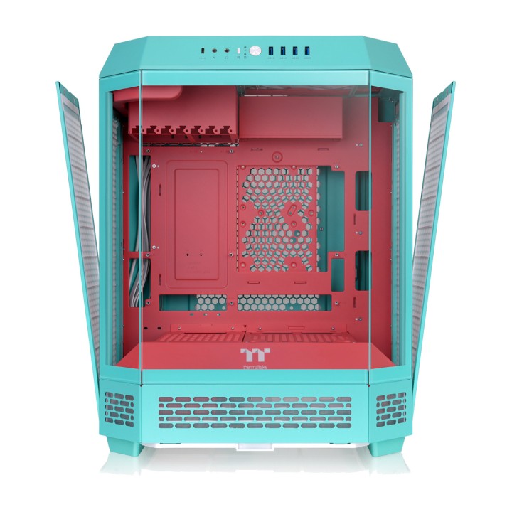 THERMALTAKE Caixa de PC semi-torre com vidro temperado THE