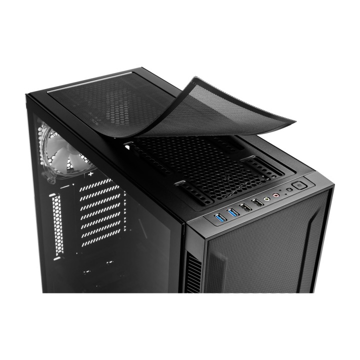 SHARKOON Semi-toren PC-kast met getemperd glas TG6M-RGB-ATX