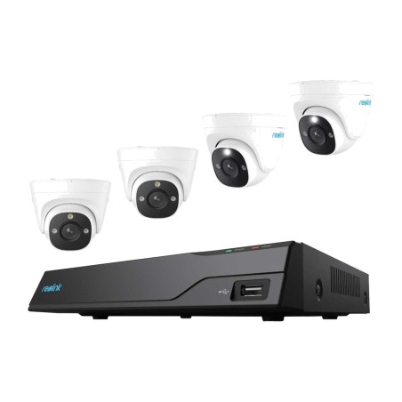 poe-videovalvontasarja tallentimella ja 4 kupukameralla nvs8-12md4 12mp