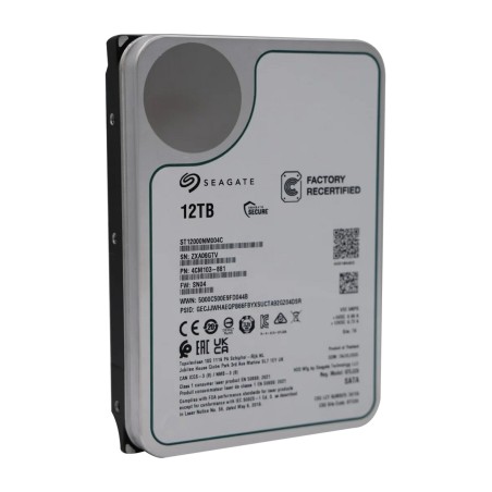 disco duro interno de 3,5 pulgadas para servidor reacondicionado en estado como nuevo exos x18 12tb-sas st12000nm004c