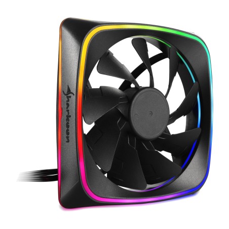 ventilador de caja de pc shark lights-rgb 120mm 3-pin