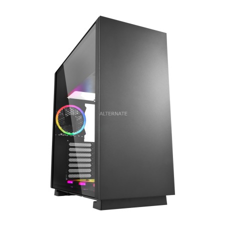 caja de pc semitorre de acero con cristal templado pure-steel-rgb e-atx
