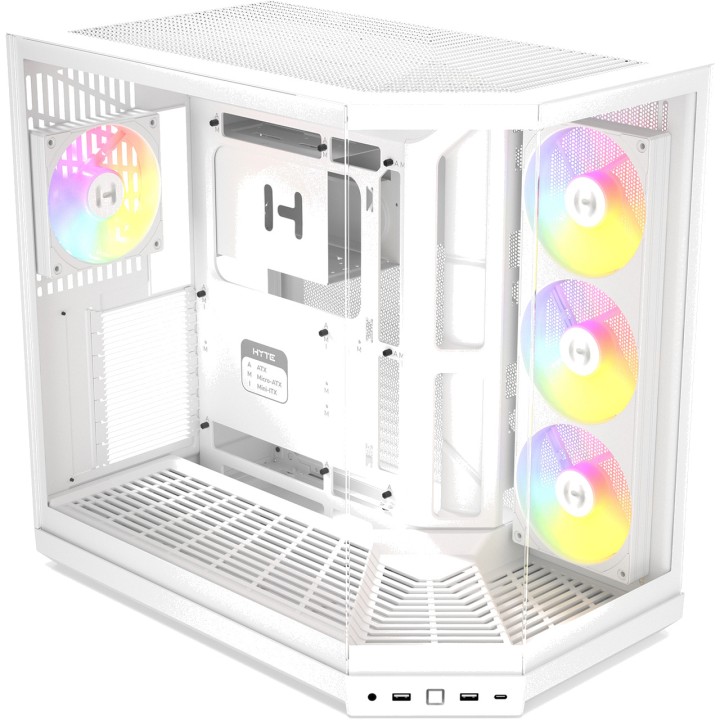 HYTE Caixa de PC semitorre com vidro panorâmico Y50-E-ATX