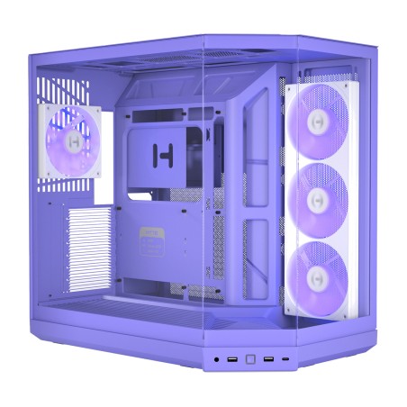 pc-chassi semitower med panoramaglas y50-e-atx