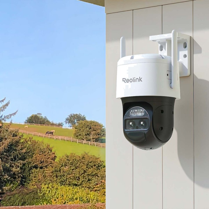 REOLINK Cámara de vigilancia WiFi de doble objetivo con batería TRACKMIX-B770 100204400