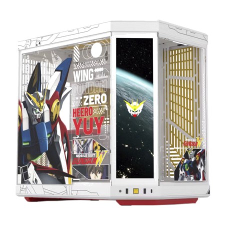 boîtier pc moyen tour avec écran tactile y70 touch infinite gundam wing-e-atx