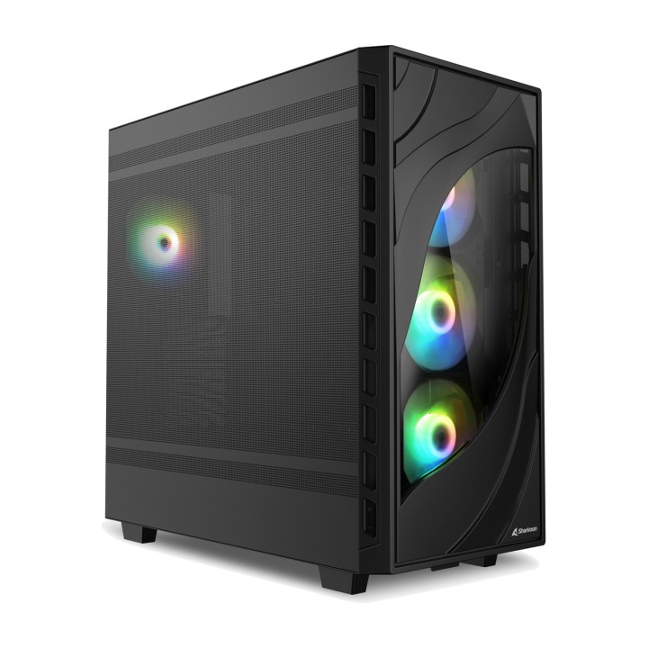 SHARKOON Carcasă semitower perforată REBEL C80M-RGB-ATX