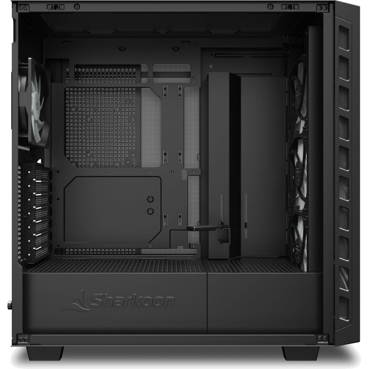SHARKOON Perforerad datorlåda semitorn REBEL C80M-RGB-ATX
