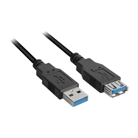cable alargador macho a hembra usb-3.0-premium 28awg 1m
