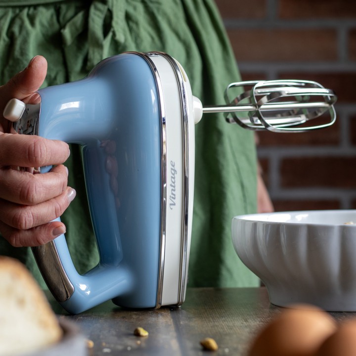 ARIETE Handmixer med vispar och degkrokar VINTAGE 1548 450W