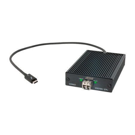 adaptador de xarxa thunderbolt 3 a fibra sfp+ solo10g 10gbps