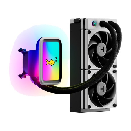 cpu liquid cooling kit thicc q60 240mm-aio-lcd 5"