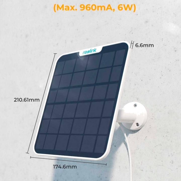 REOLINK Panel solar para cámara de vigilancia RLSP2 5,8W-USB-C 100029817VAR