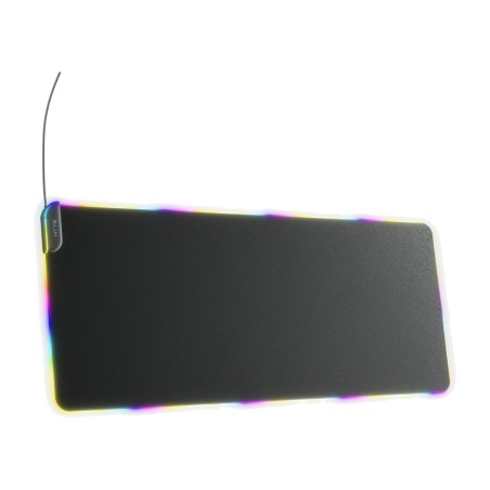 xxl gamingmusemåtte med rgb-belysning cnvs 900x370mm