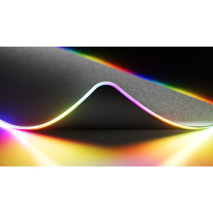 HYTE Tapis de souris gaming XXL avec éclairage RGB CNVS