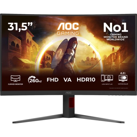 böjd gamingmonitor c32g4z 31,5" fhd