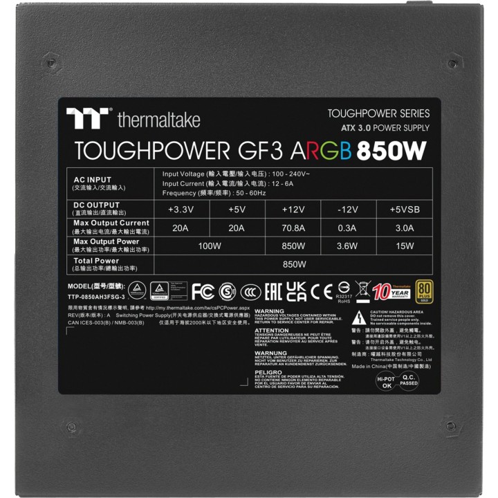 THERMALTAKE Modulaire power supply voor PC TOUGHPOWER-GF3