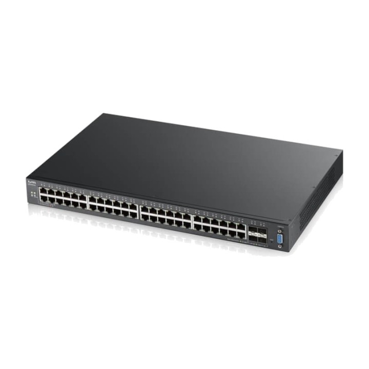 ZYXEL 48-ports Gigabit-administreret switch til rack