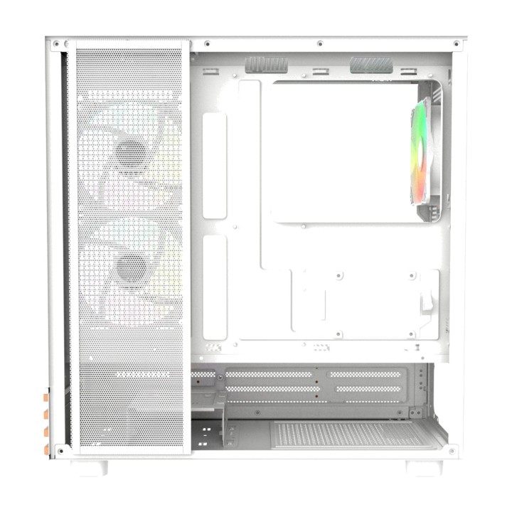 THERMALTAKE Mid-tower PC case with tempered glass and wood