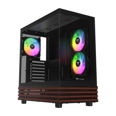 caja de pc semitorre con cristal templado y acabado de madera view 270 plus ws argb