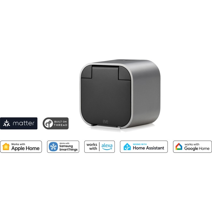 EVE SYSTEMS Udendørs smartstik med forbrugsmåler ENERGY