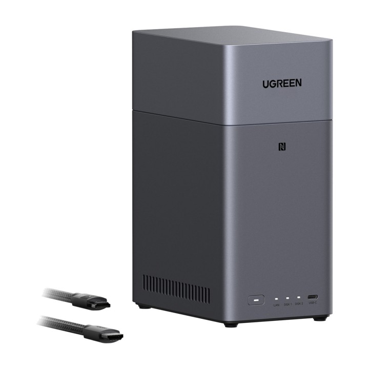 UGREEN Servidor NAS de 2 bahías con discos duros DH2300 4GB 2X-SEAGATE-IRONWOLF 4TB 100186184