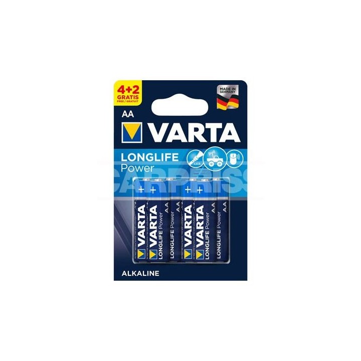 VARTA Blister 4+2 alkaline batteries LR6 AA 79010080