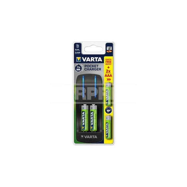 VARTA Cargador de pilas con 4AA 2100 R2U + 2AAA 800MAH 79015100