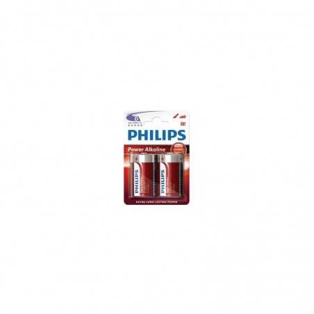 blister 2 pilhas alcalinas  philips lr20