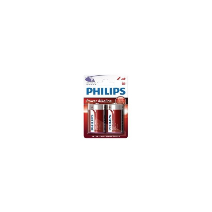 PHILIPS Blister 2 piles alcalines LR20 17213