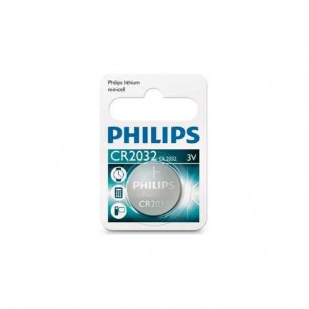 gombíková batéria.  philips cr2032