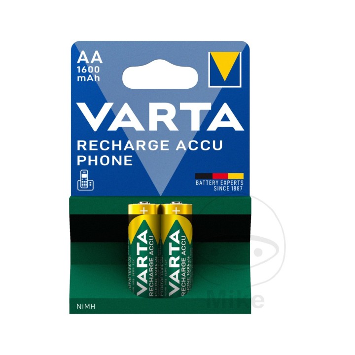 VARTA Juego pilas medianas recargables AA PHONE 156.00.42