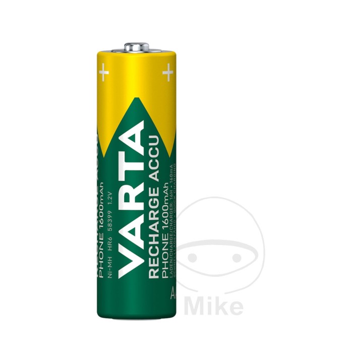 VARTA Jeu de piles rechargeables moyennes AA PHONE 156.00.42