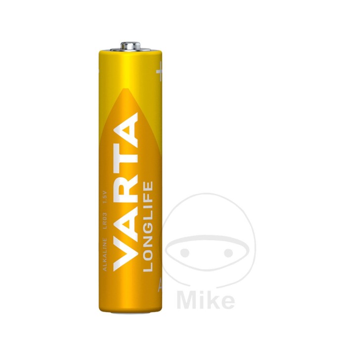 VARTA Packung mit 4 kleinen Batterien AAA LONGLIFE 156.01.18