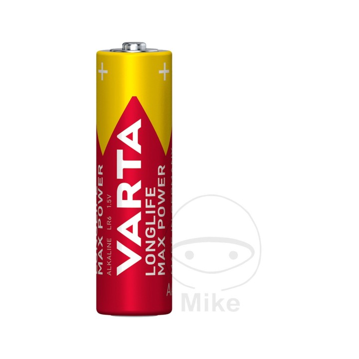 VARTA Pack 4 pilas medianas AA LONGLIFE MAX POWER 156.01.21