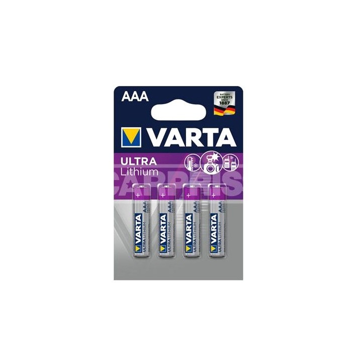 CARPRISS Pilas 4 UD ULTRA LITHIUM AAA 79011001